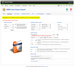 Exporting You Joomla Users